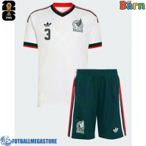 Fotballdrakt Barn Mexico Cesar Montes #3 Bortedraktsett VM 2026 Kortermet (+ Korte bukser)